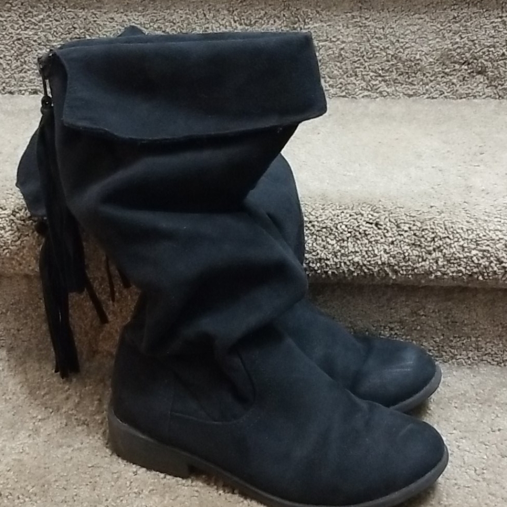 Girls Black Boots
